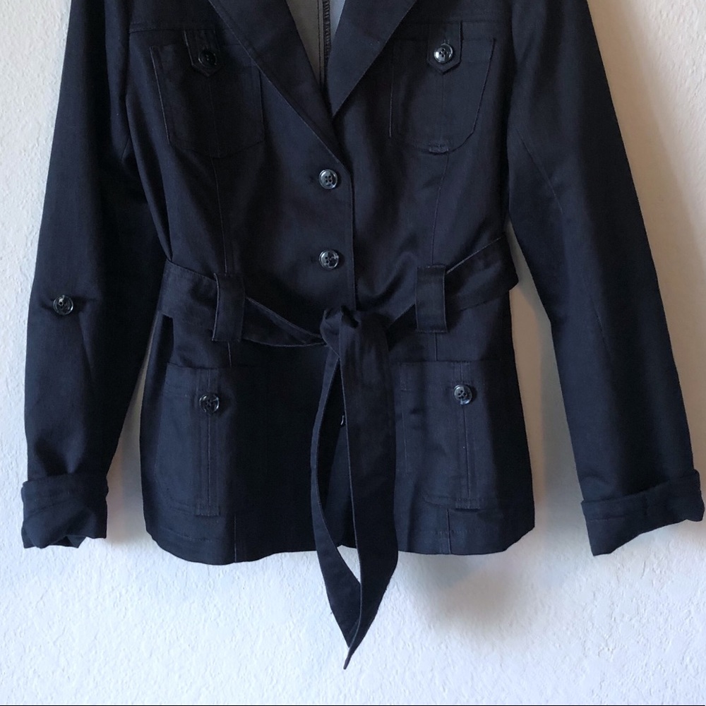 Grace Elements Dark Blue Button Down Jacket - 10 - image 2